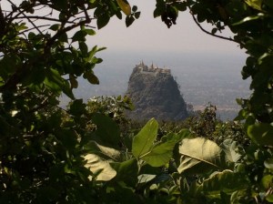 Mt Popa, approximately 50km from Bagan, home to 37 Nats (Myanmar spirits) and lots of cheeky monkeys on the hike up to the rooftop monastery.