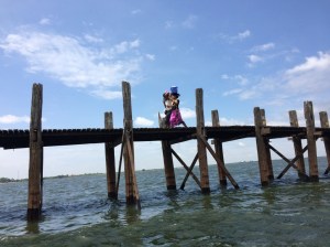 U Bein Bridge, near Mandalay